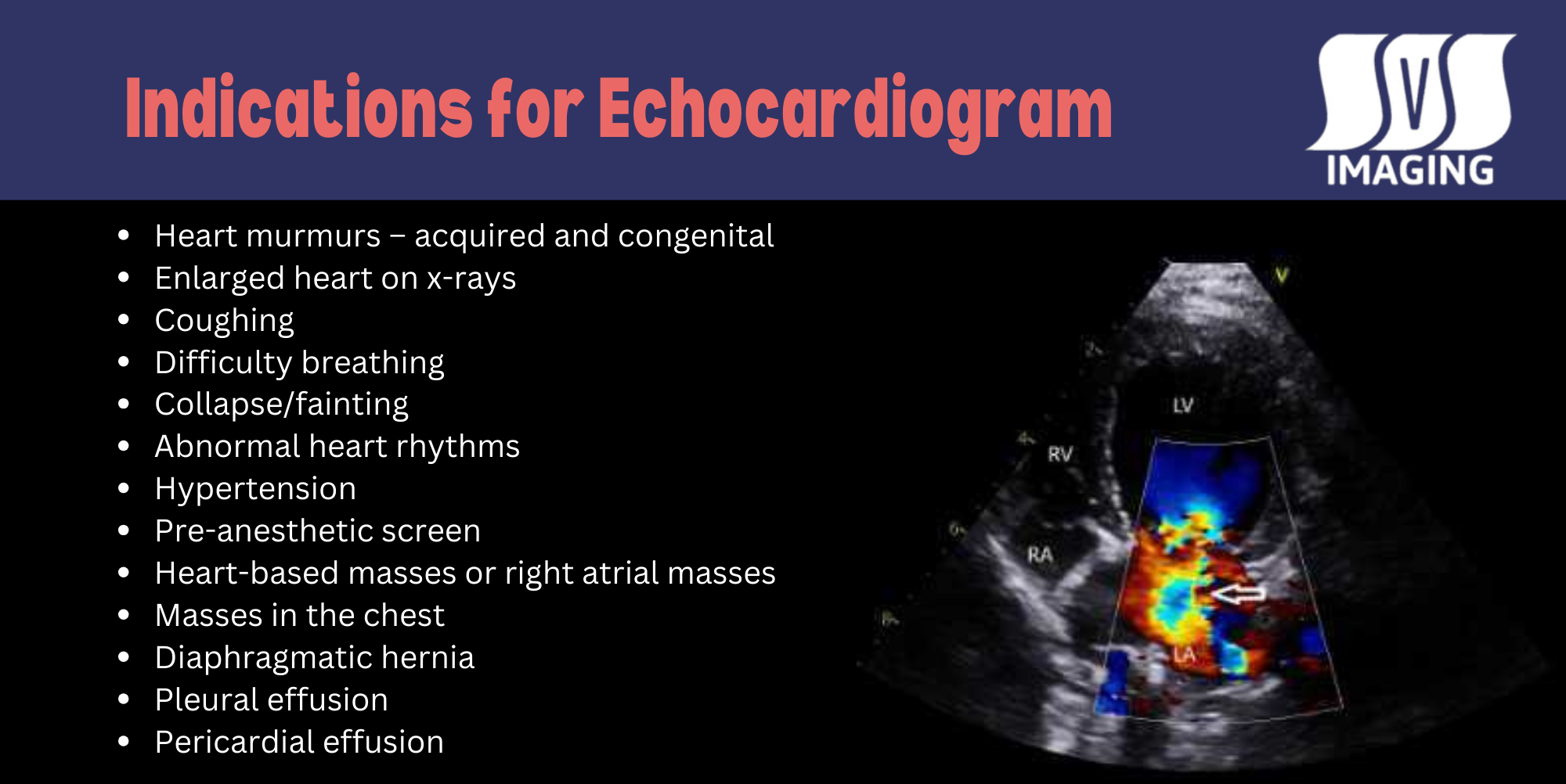 Indications for Echocardiogram